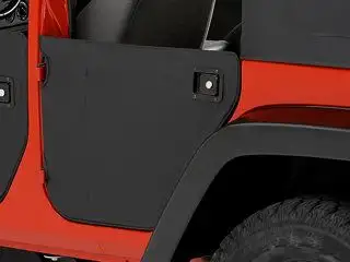 BESTOP Fabric Rear Half Doors Lowers In Black For 2007-18 Jeep Wrangler JK 2 Door & Unlimited 4 Models 5304135