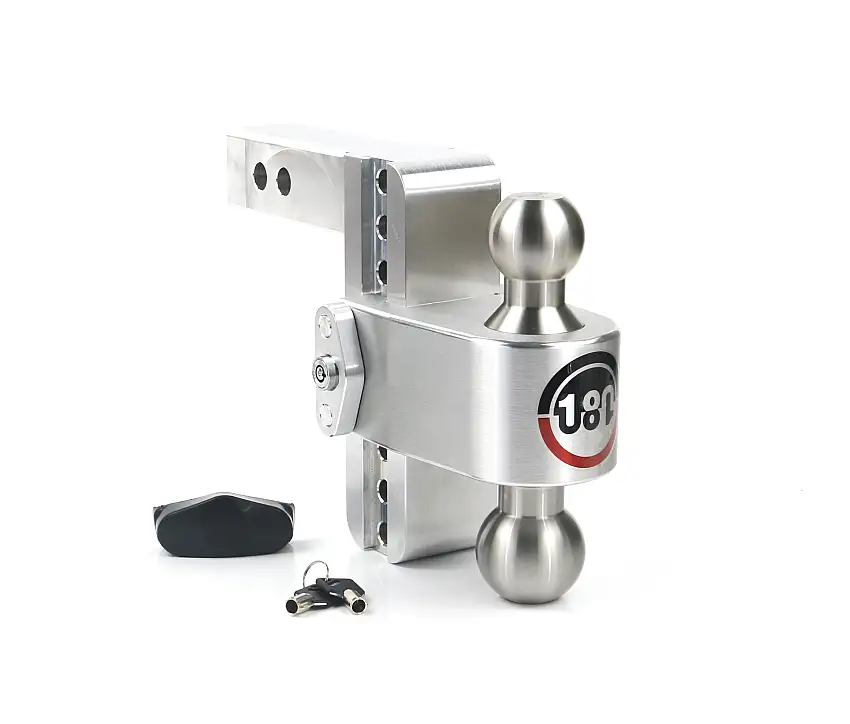 Weigh Safe 180 Hitch - Drop Hitch w/SS Combo Ball - 6" Drop for 2" Shank LTB6-2