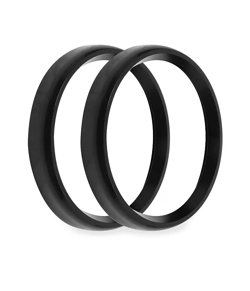 Holley EFI 553-146BKB 3-3/8 BEZELS, BLACK, BOLD, PACK OF 2