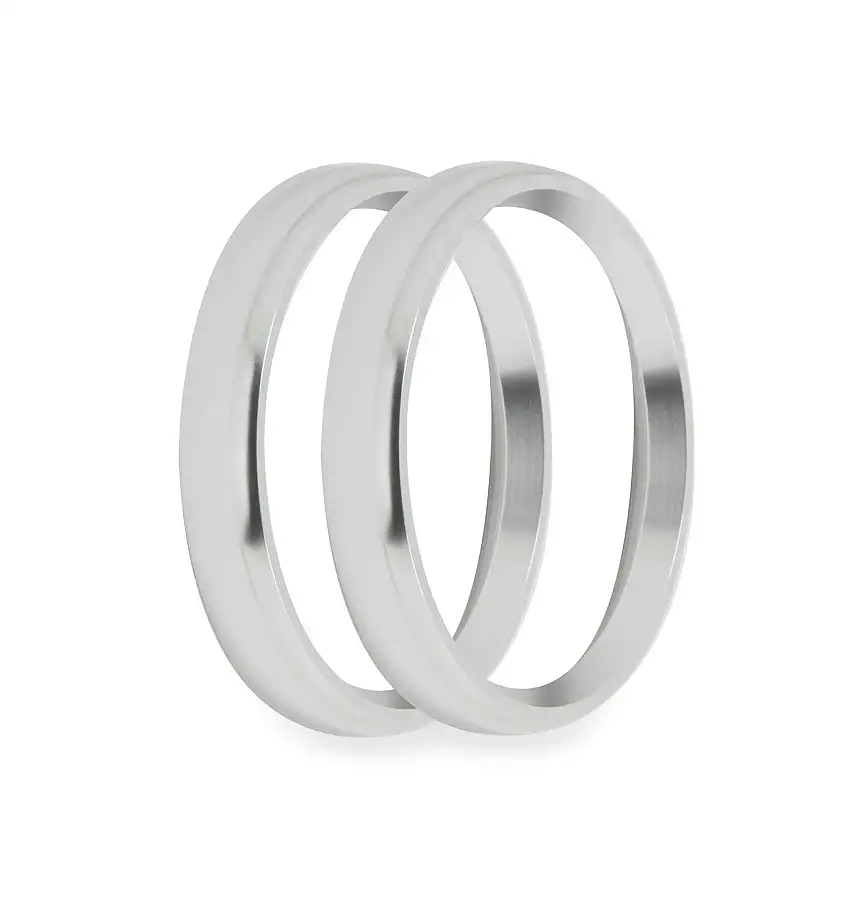 Holley EFI 553-146SB 3-3/8 BEZELS, SILVER, BOLD, PACK OF 2