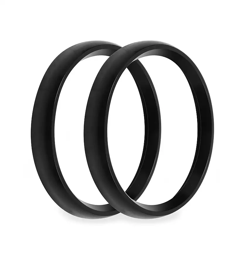Holley EFI 553-147BKB 4-1/2 BEZELS, BLACK, BOLD, PACK OF 2