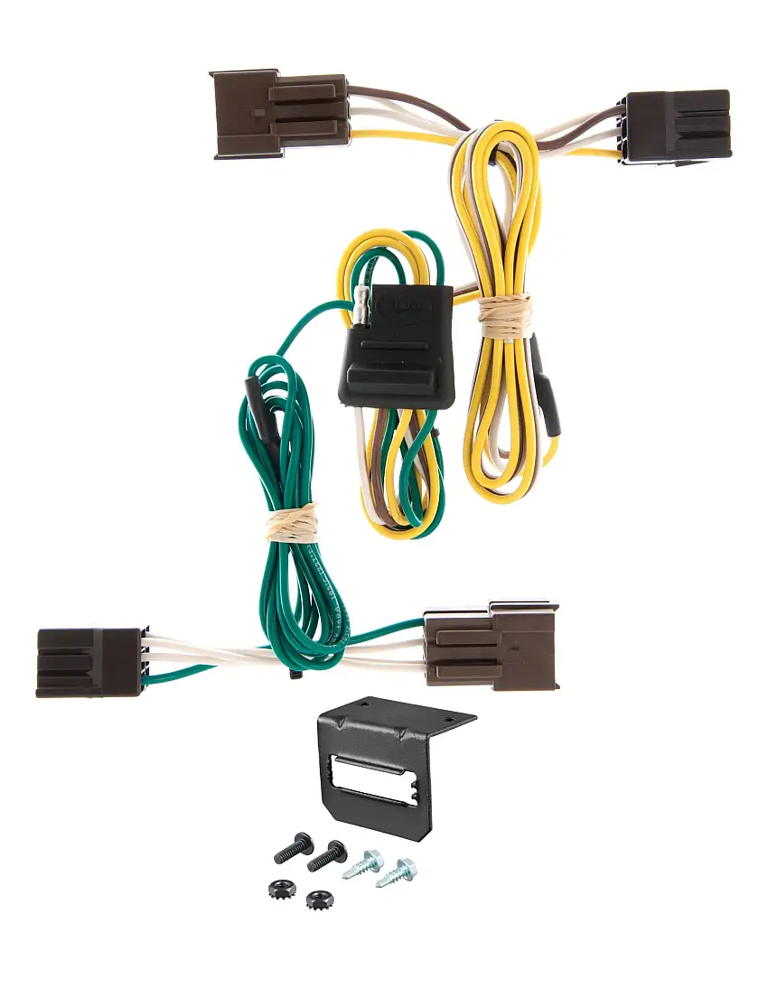 00-03 Mercury Sable Sedan, excluding dual exhaust CURT 4-flat Plug and Play Trailer Wiring