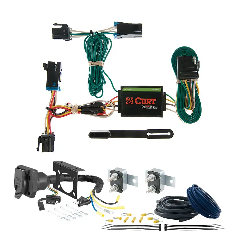 01 - 03 Dodge Caravan With Stow'n Go CURT Trailer Brake Controller 7-Way Upgrade Kit 7WK668