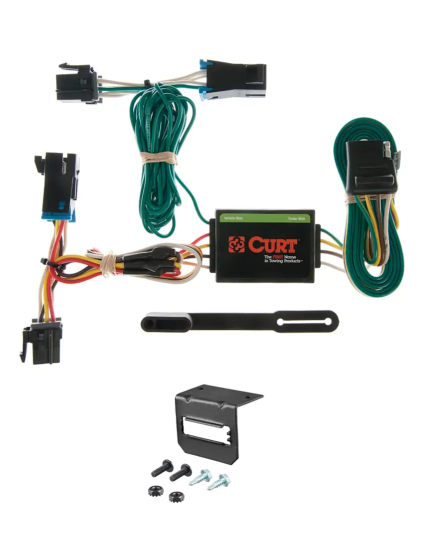 00-02 GMC Savana 1500 CURT 4-flat Plug and Play Trailer Wiring