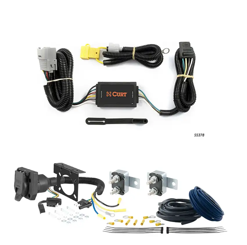 00 - 02 GMC Savana 3500 Excluding cutaway models CURT Trailer Brake Controller 7-Way Upgrade Kit 7WK1133
