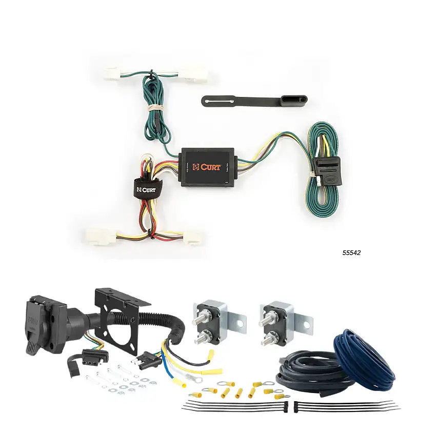 03 - 24 Chevrolet Express 3500 Excluding cutaway models CURT Trailer Brake Controller 7-Way Upgrade Kit 7WK353