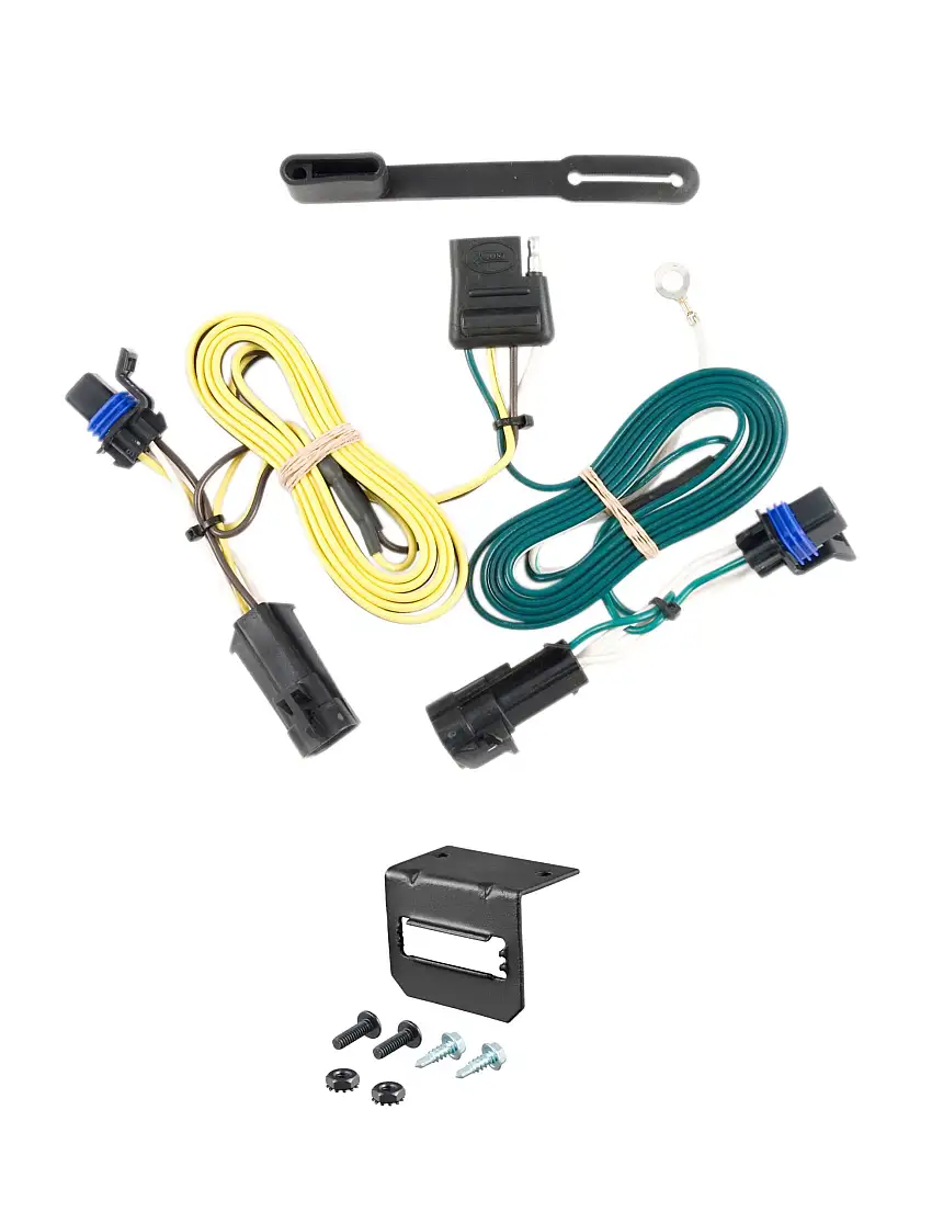 04-07 Chevrolet Malibu Sedan CURT 4-flat Plug and Play Trailer Wiring