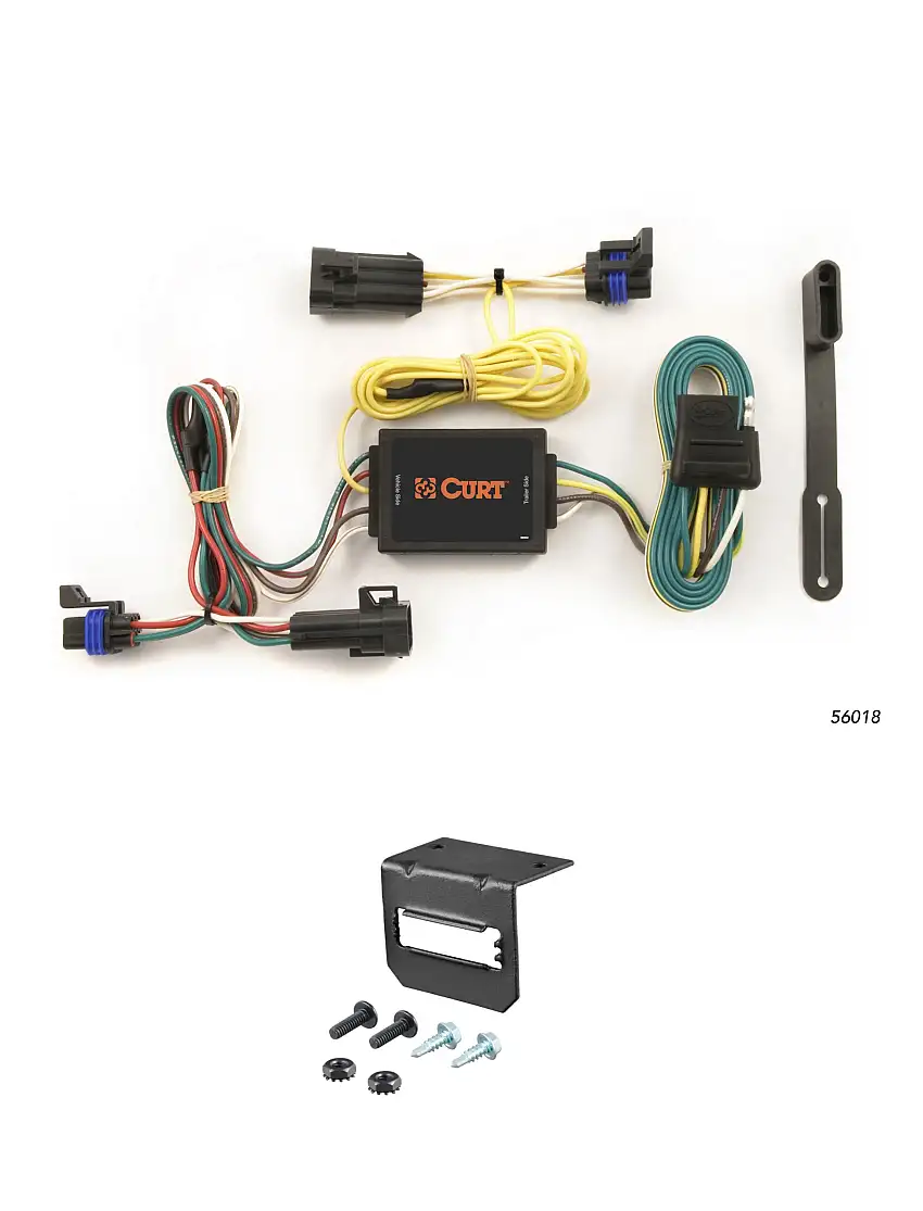 02-07 Scion SCION CURT 4-flat Plug and Play Trailer Wiring