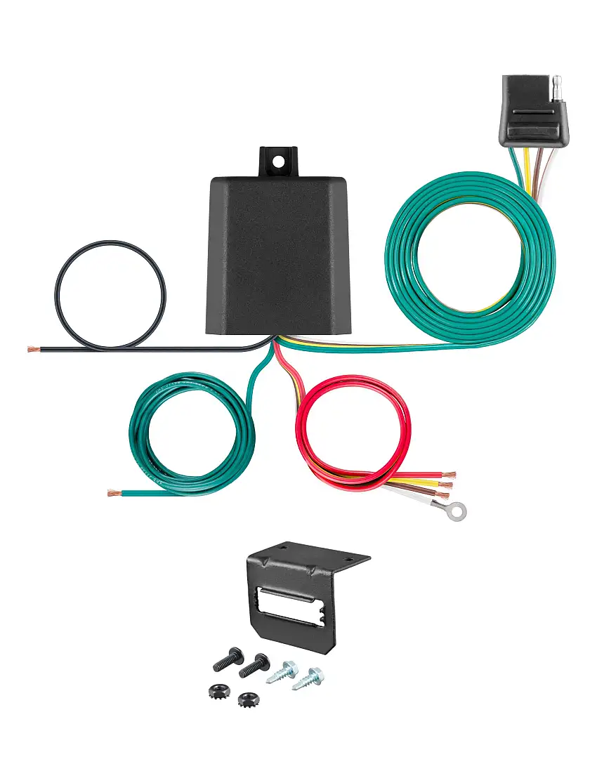02-12 Audi A4 Quattro Sedan, excluding S Line CURT 4-flat Plug and Play Trailer Wiring