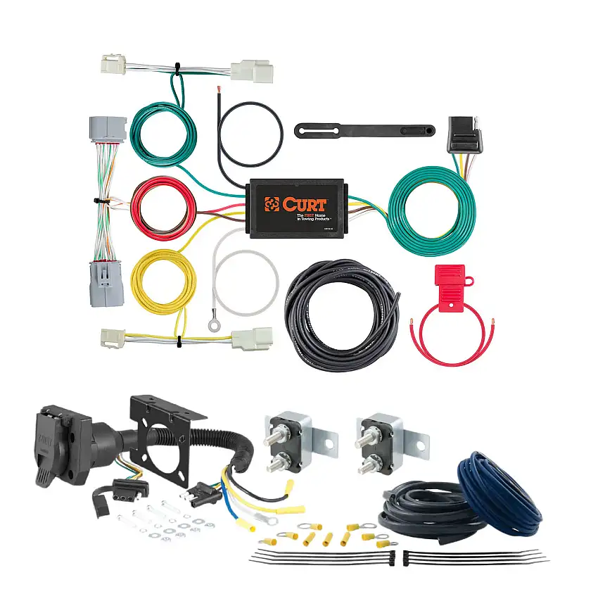 01 - 02 Toyota Tundra Excluding factory receiver CURT Trailer Brake Controller 7-Way Upgrade Kit 7WK2452