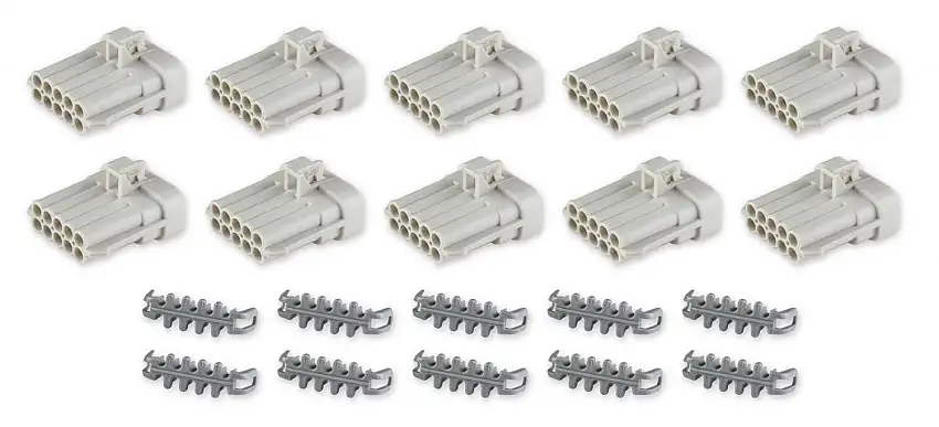 Holley EFI 570-301 METRIPACK, 10 PIN MALE, GREY (10-PACK)