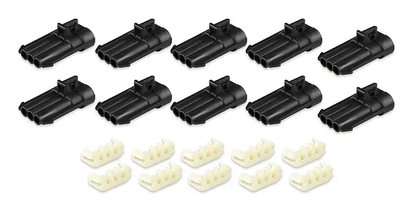 Holley EFI 570-305 METRIPACK, 3 CAVITY, MALE, BLACK