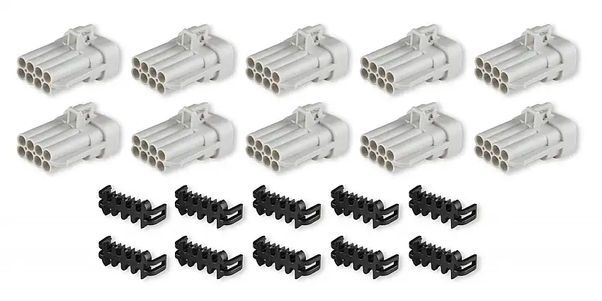 Holley EFI 570-308 METRIPACK, 8 CAVITY, MALE, GREY