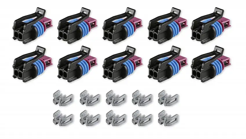 Holley EFI 570-315 GT 150, 2 CAVITY, FEMALE, BLACK
