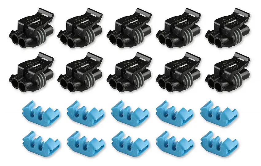 Holley EFI 570-319 METRIPACK, 2 CAVITY, FEMALE, BLACK