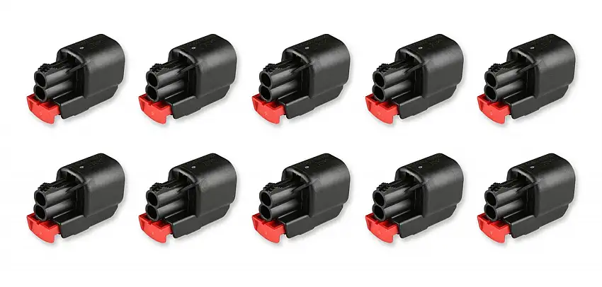 Holley EFI 570-326 MX 150, 2 CAVITY, FEMALE, BLACK