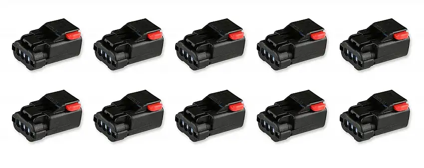 Holley EFI 570-335 APEX 2.8, 3 CAVITY, FEMALE, BLK HOUSING