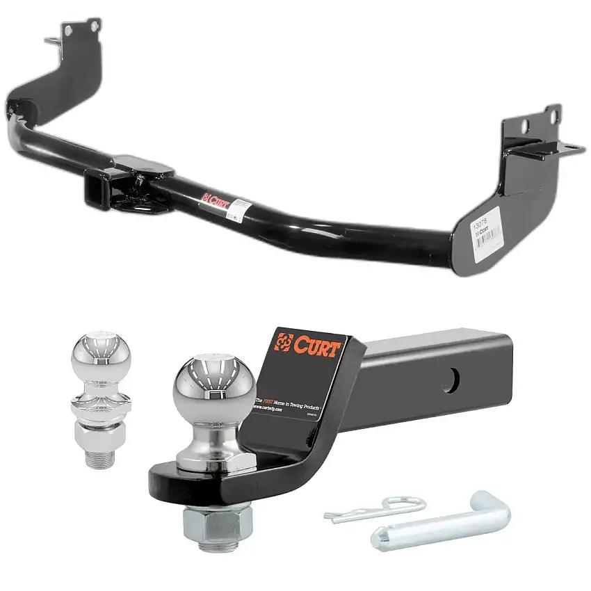 2017 Nissan Quest SL CURT Class 3 Trailer Hitch, 2" Receiver + 2" Ball + 1-7/8" Ball Kit