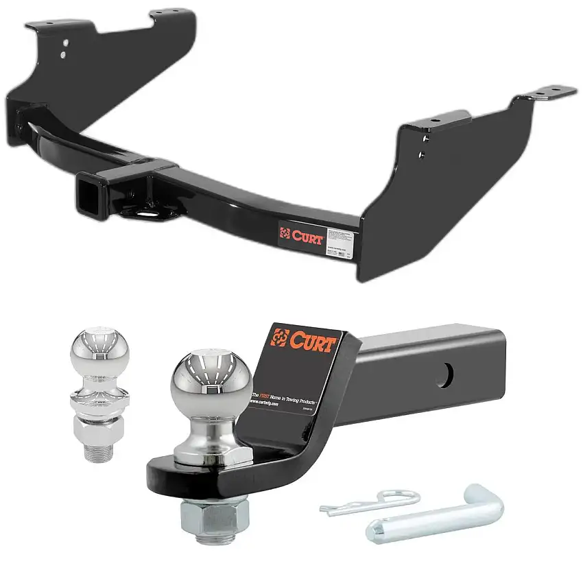 2003 Dodge Ram 1500 Excluding factory receiver, built in or after November 2002 CURT Class 4 Trailer Hitch, 2" Receiver + 2" Ball + 1-7/8" Ball Kit