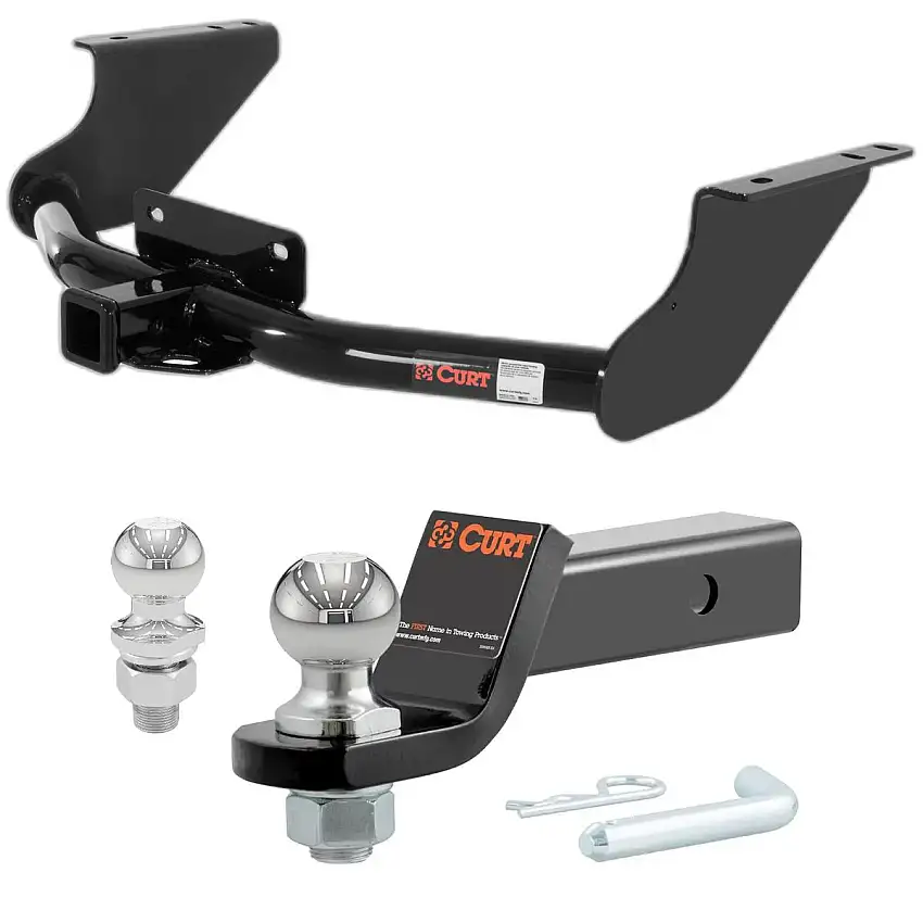 2009-2010 Dodge Ram 1500 Excluding factory receiver CURT Class 4 Trailer Hitch, 2" Receiver + 2" Ball + 1-7/8" Ball Kit