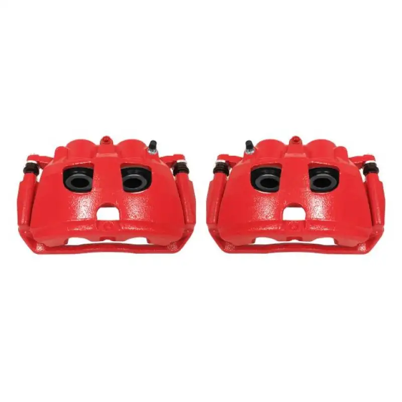 Power Stop 09-10 Dodge Ram 2500 Rear Red Calipers w/Brackets - Pair