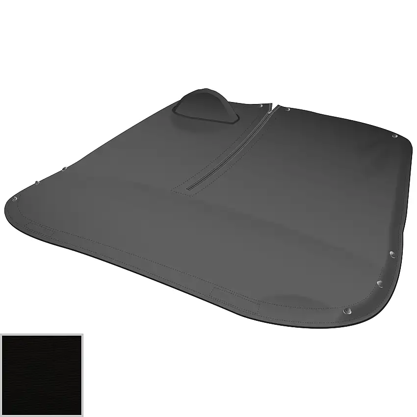 Black Canvas Tonneau Cover for Bugeye by Moss Handcrafted Upholstery