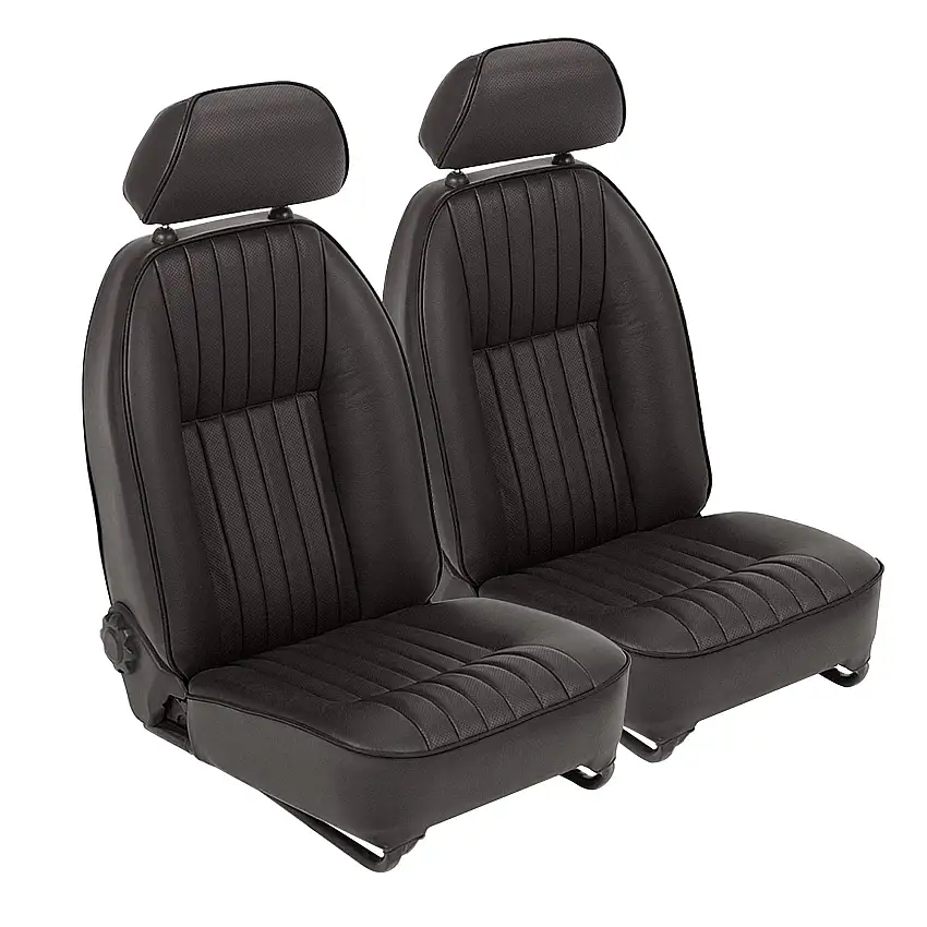 Suffolk Seat Assemblies - Black, Vinyl