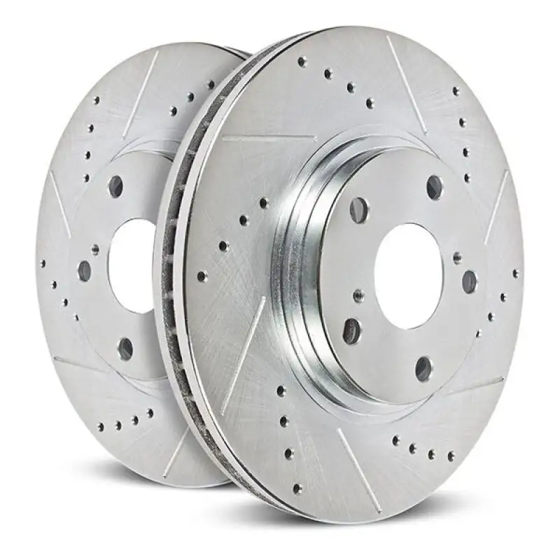 Power Stop 23-24 Ford F-250 Super Duty Rear Left Drilled & Slotted Rotor