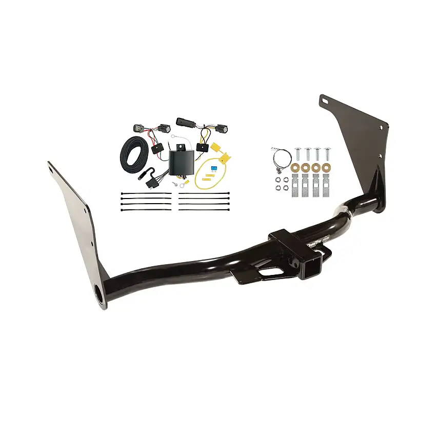 2017-2018 Ford Escape Draw-tite Class 3 Trailer Hitch, 2 Inch Square Receiver Bundle w/ Plug-n-Play T-One Wiring Harness 75758