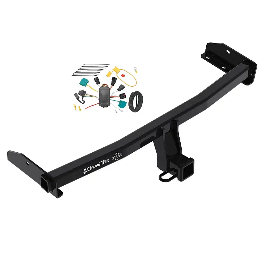 2009-2009 Dodge Journey Draw-tite Class 3 Trailer Hitch, 2 Inch Square Receiver Bundle w/ Plug-n-Play T-One Wiring Harness 76225