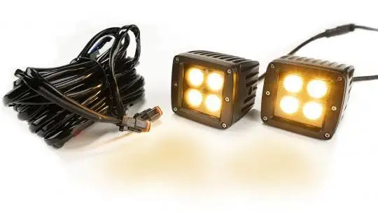 Southern Truck 77916K 2-Inch Square Cube Cree Led Lights, Black Series