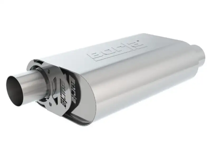 Borla CrateMuffler SBC 283 / 327 / 350 2.5 inch Offset/Center 14in x 4.35in x 9in Oval Muffler