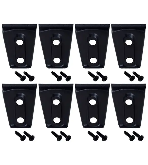 Kentrol 80021 Jeep JK Door Hinge Overlays 8 Pieces 4 Door 07-18 Wrangler JK Textured Black Kentrol
