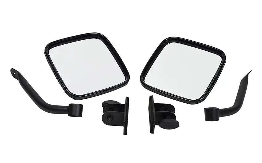 Kentrol 80496 Jeep TJ/JK E-Z Detach Mirrors Pair 97-18 Wrangler TJ/JK Textured Black Kentrol