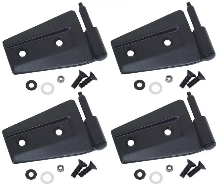 Kentrol 80575 Jeep JK Door Hinge Set 4 Pieces 2 Door 07-18 Wrangler JK Textured Black Kentrol