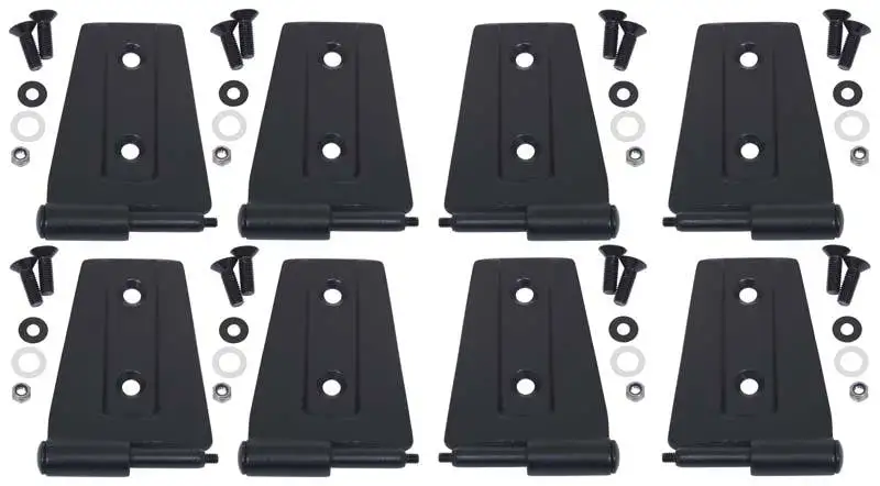 Kentrol 80576 Jeep JK Door Hinge Set 8 Pieces 4 Door 07-18 Wrangler JK Textured Black Kentrol