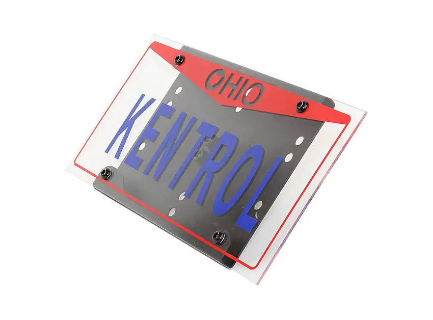 Kentrol 80706 Jeep JK Shackle Mounted License Plate Bracket 07-18 Wrangler JK Textured Black Kentrol