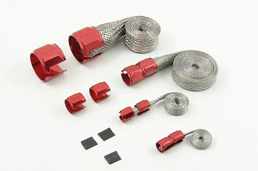 Mr. Gasket 8090 Mr. Gasket Flex-Braid Hose Sleeve Kit - Red