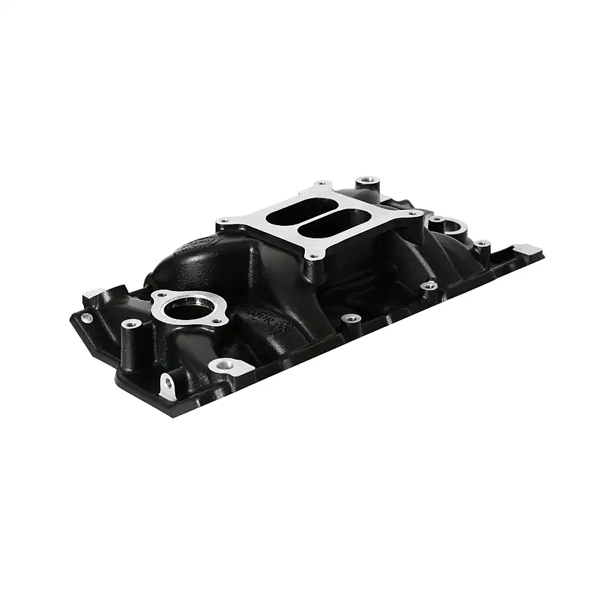 Weiand 8120BK Weiand Street Warrior Intake - Chevy Small Block V8 - Black Ceramic