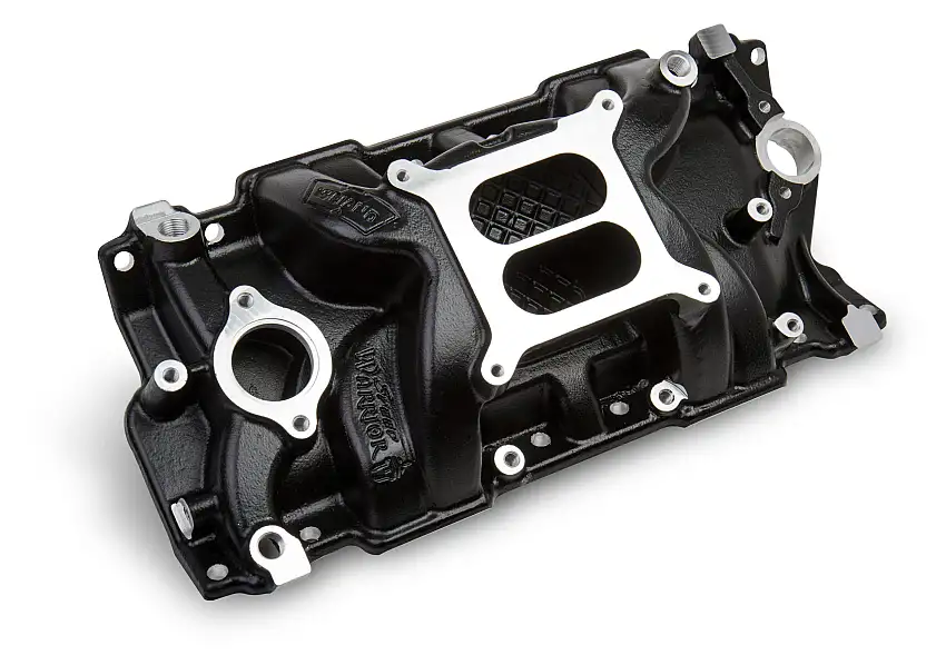 Weiand 8150BK Weiand Speed Warrior Intake - Chevy Small Block V8 - Black Ceramic Coated
