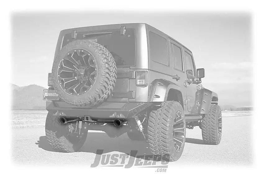 FlowMaster Outlaw Axle-Back Exhaust T-409 With Black Tips For 2012-18 Jeep Wrangler JK 2 Door & Unlimited 4 Door Models 817752