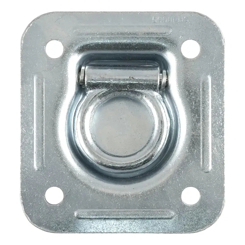 CURT 83600 1-1/2" x 1-1/2" Recessed Tie-Down Ring (5,000 lbs, Clear Zinc)