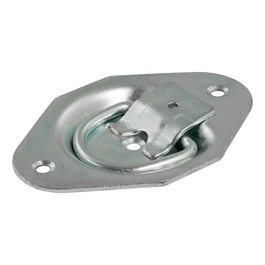 CURT 83601 1-3/8" x 1-7/8" Recessed Tie-Down Ring (1,200 lbs, Clear Zinc)