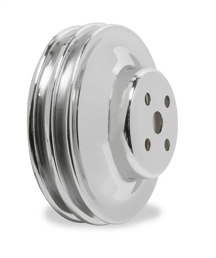Mr. Gasket 8831 Mr. Gasket Chrome Water Pump Pulley - Double Groove