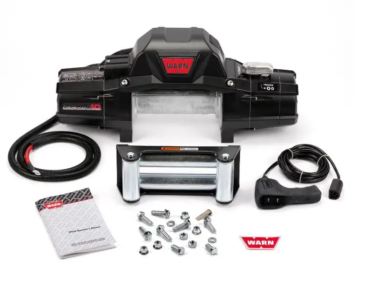 Warn 90665 Zeon 10 24V Winch Black Automotive-Grade Busbars