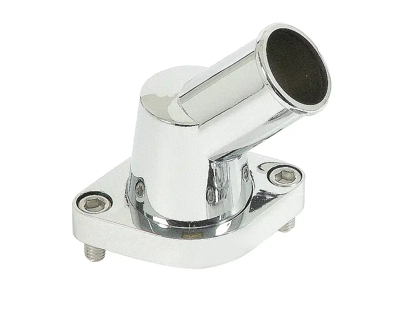 Mr. Gasket 9141G Mr. Gasket O-ring Style Chrome Water Neck - 45 degree