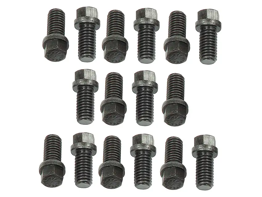 Mr. Gasket 919G Mr. Gasket Header Bolts - 3/8-16 x 3/4 Inch Hex Head - Set of 16