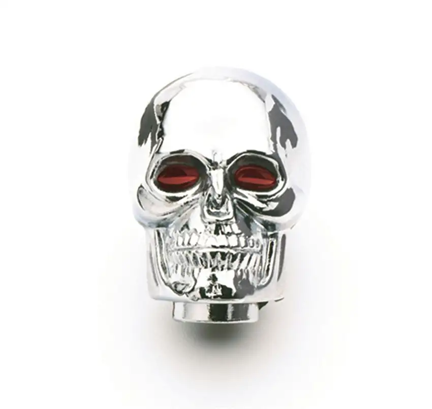 Mr. Gasket 9628 Mr. Gasket Shifter Knob - Chrome - Skull With Red Eyes