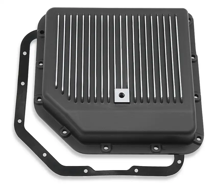 Mr. Gasket 9795BMRG Mr. Gasket Transmission Oil Pan - Black Aluminum