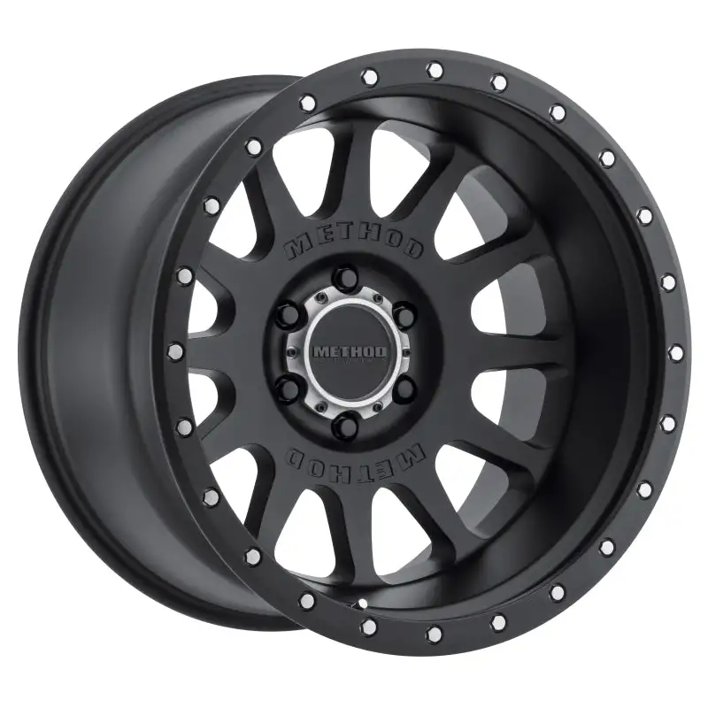 Method MR605 NV 20x10 -24mm Offset 6x5.5 106.25mm CB Matte Black Wheel